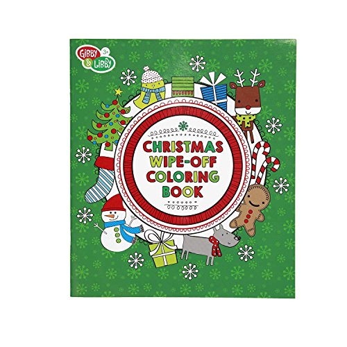 C.R. Gibson Gibby & Libby Christmas Wipe-Off Coloring Book