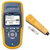 Fluke Networks LRAT-1000 LinkRunner AT Copper Ethernet Network Tester and 10055000 D814 Impact Punch Down Tool with EverSharp 66 Blade bundle