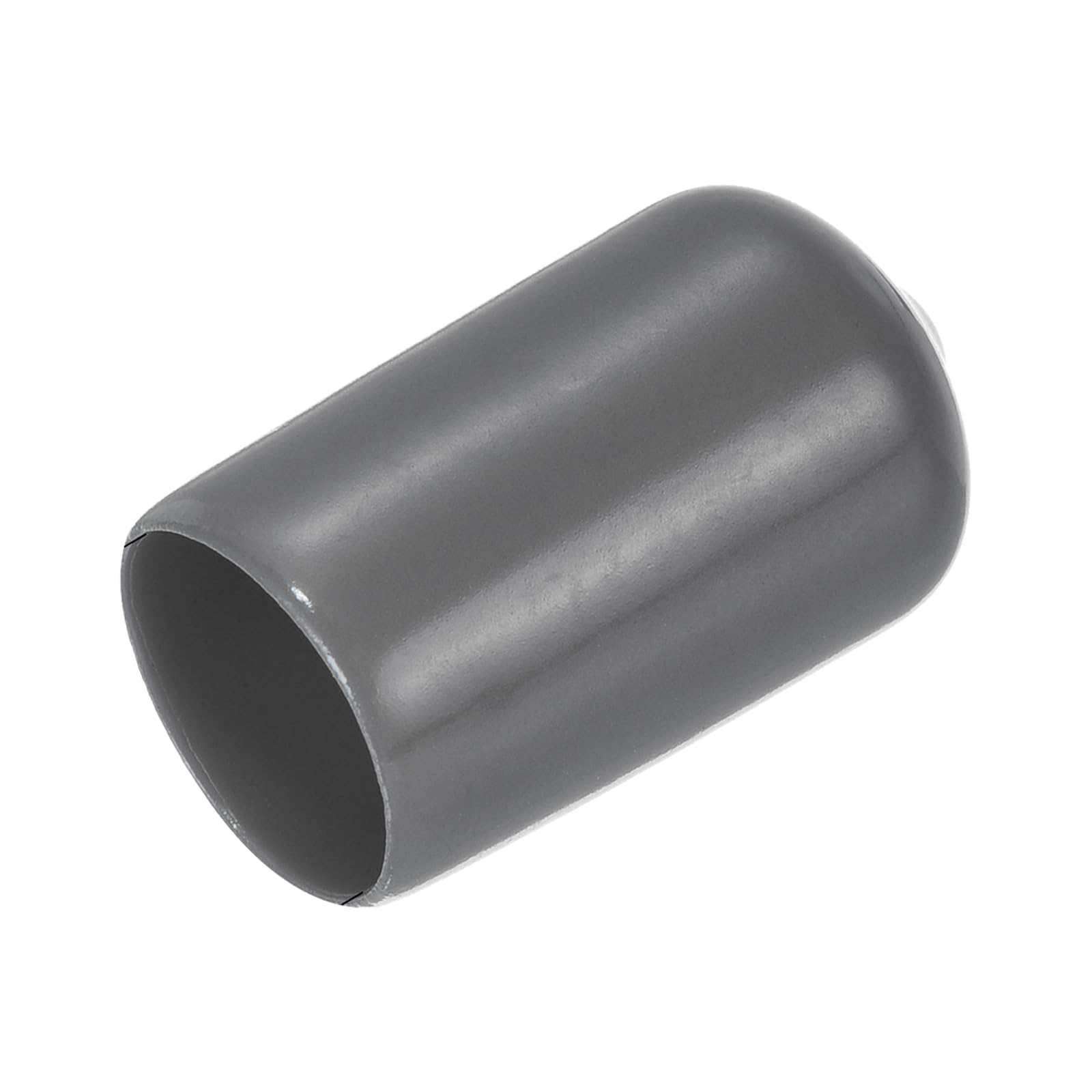 uxcell 20pcs Rubber End Caps 12mm(1/2") ID Vinyl PVC Round Tube Bolt Cap Cover Screw Thread Protectors Dark Grey
