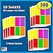 Pack of 300, 1 x 2-5/8 Inch Multi-Color Mailing Address Labels for Laser and Inkjet Printers, Rectangle, Assorted Neon Fluorescent Colors, 1 x 2.625 in.