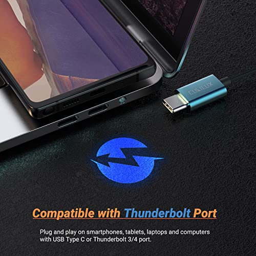 Cubilux AU-CTFEMALE-BE Usb C Headphone Adapter [96Khz/24-Bit Dac] Type C To 3.5Mm Audio Dongle Compatible thumb #5