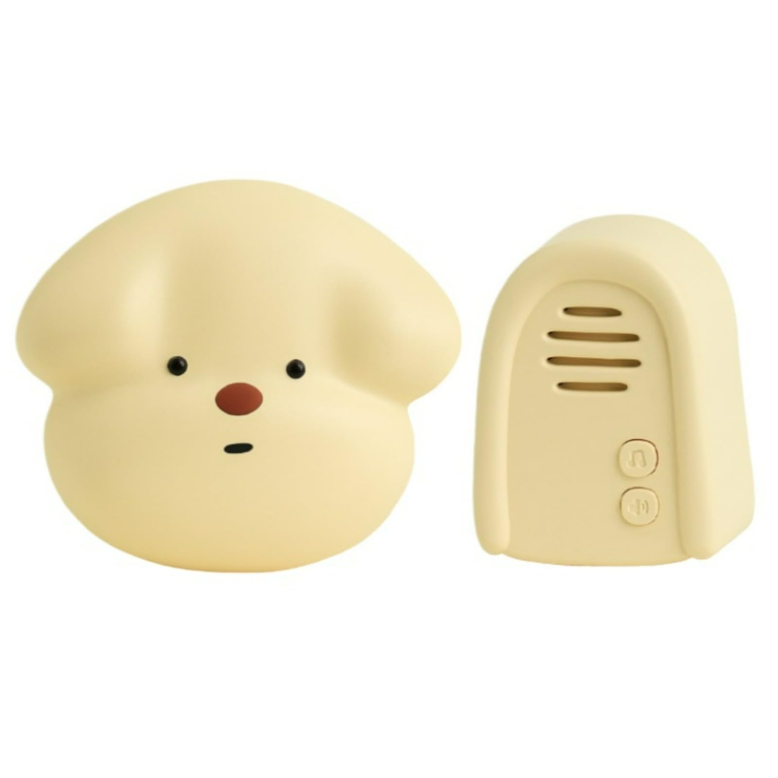 Plocyhko Cartoon Dog Doorbell Door Bell for Home Office Store When Entering 165 Feet Range Wireless Easy to Install 3 Volumes 38 Ringtones Cute (Yellow)