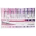 OfficeGoods Pink Purple Gel Pens with Refills – Pastel Adult Coloring Art – Medium 0.8-1.0mm Tips – Non-Toxic Gel Pens Set – Quick Dry Smudge-Free 24 Pack Colors