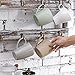 MyGift 12-Hook Rustic Torched Wood Wall Mounted Coffee Mug Rack, Teacup Cafe Mugs Display Hooks