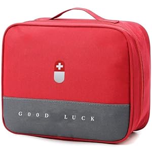 Wesoke Ehbo Kit tas rood, lege medische Opbergtas Survival Medical Kit, Draagbare Grote Nood Medische Benodigdheden Pouch Tas Voor Thuis Outdoor Camping Wandelen Reizen
