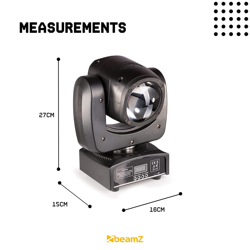 Moving head discolamp - BeamZ Panther 85 - met 80W RGBW LED - DMX