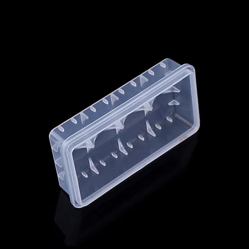 Miniatura 6 de HAOX Caja de almacenamiento de batería, caja de batería segura organizada seca dura 2 piezas con ranuras para senderismo para baterías 18650 para