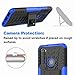 Asuwish Phone Case for Xiaomi Redmi Note 8 with Tempered Glass Screen Protector Cover Flim Stand Kickstand Hard Rugged Hybrid Cell Accessories Xiami Xiomis Xiome Redme Note8 Notes 8s Cases Black Blue