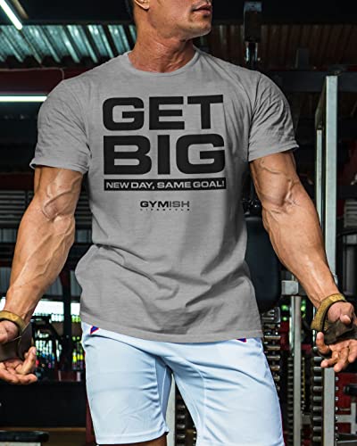 Get Big New Day Same Goal Men Gym Workout T-Shirt for Consistent Gains3