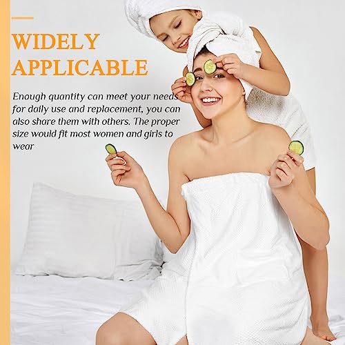Image of Tigeen 12 Pcs Spa Robe for Women Waffle Spa Wraps with Pocket Adjustable Closure Lightweight Towel Wraps for Bath Shower (White,Pocket)