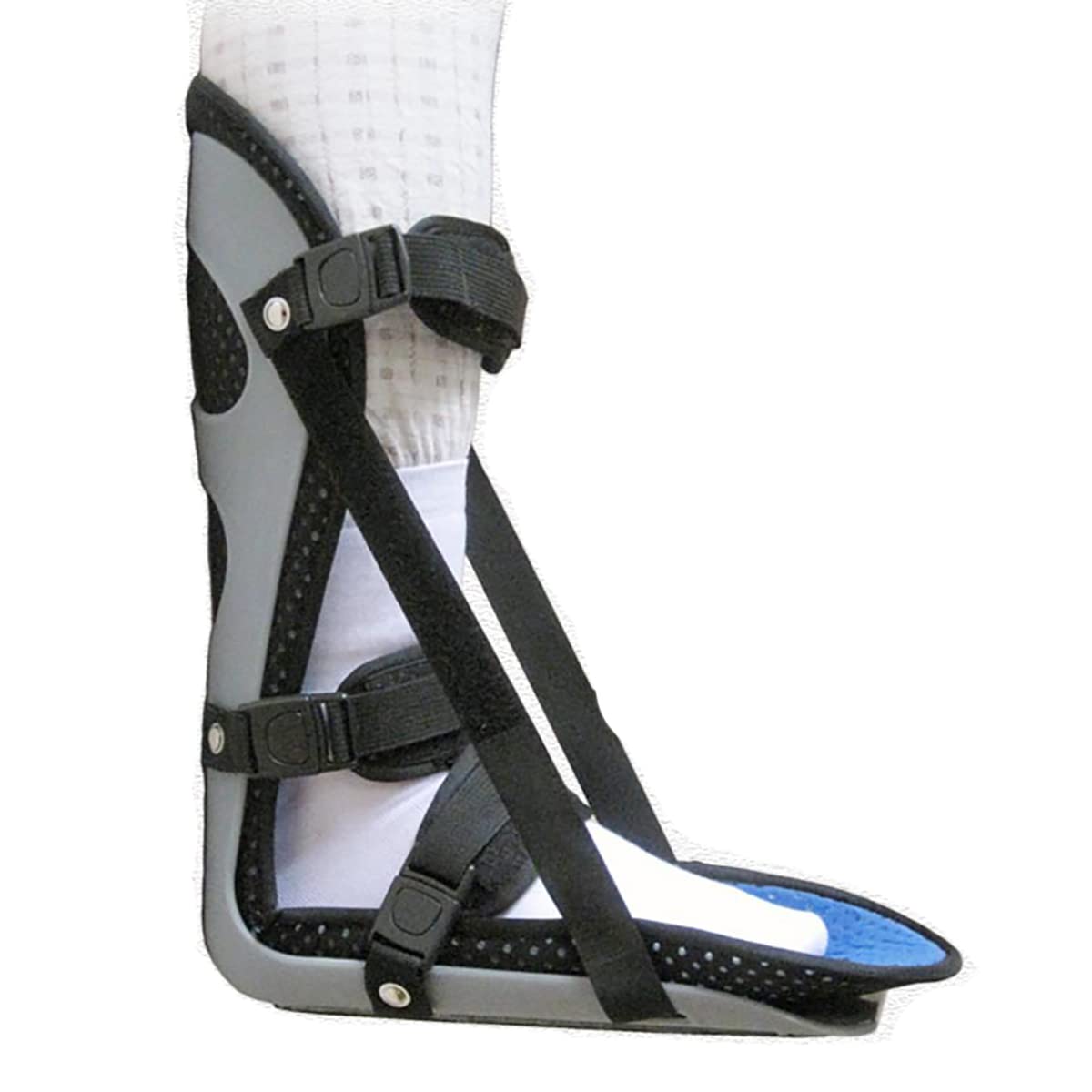 Bota para fracturas, férula estabilizadora de tobillo, férula nocturna ajustable unisex para fascitis plantar, órtesis para caída del pie, soporte de fijación para esguince de tobillo, soporte para