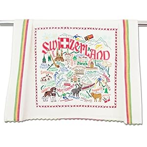 Catstudio Switzerland Dish & Hand Towel | Great for Kitchen, Bar, & Bathroom Catstudio Switzerland Dish Hand Towel Great for Kitchen Bar Bathroom
