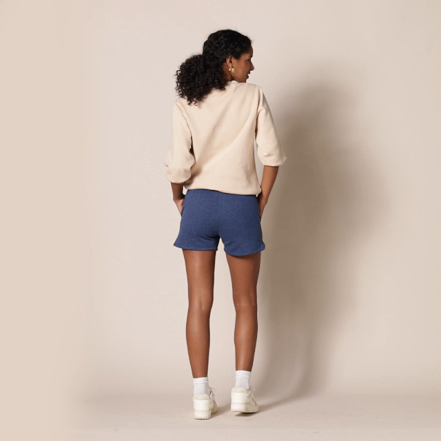 Amazon Essentials Wae60053fl18, pantaloncini donna Donna, Blu (Navy  Heather), 40 (Taglia Produttore: X-Small) : Amazon.it: Moda