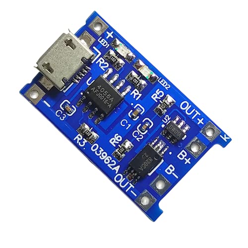 Universal HUB� 1PCS TP4056 Micro USB 5V 1A Lithium battery charging module INBUILT Battery Protection And Battery Indicator - Image 4