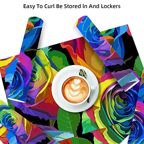 Set de table arc-en-ciel rose pour protéger des plats chauds