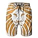 Golden-Lion-9 Shorts de Playa para Hombre con Estampado de Pantalones Cortos de Verano de Secado rápido Bañadores
