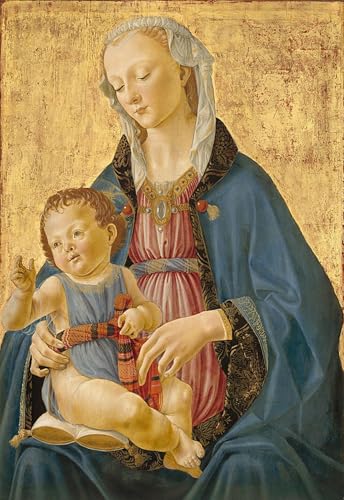 Impresiones de lienzo de Domenico Ghirlandaio para decorar el salón u oficina con arte de 60x90cm