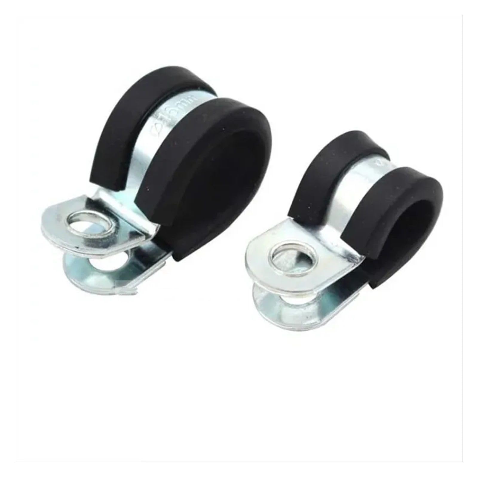 Morsetti a P rivestiti in gomma, Clip a P rivestite in gomma tipo R da 20 pezzi 6-60 mm nere(35MM)