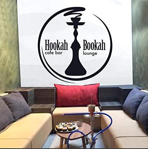 Lounge Wandaufkleber Zitate Kunst Wandtattoo Shisha Shop Wand Vinyl Aufkleber Cafe Bar Shisha Bar Shisha Muster…