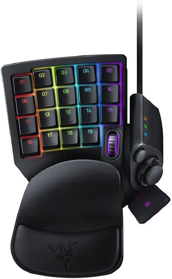 Razer Tartarus V2 Gaming Keypad: Mecha Membrane Key Switches - One Handed Keyboard - 32 Programmable Keys - Customizable Chroma RGB Lighting - Programmable Macros - Snap Tap - Black