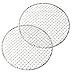 2pcs Runde Grillmatten, 28 * 28cm Gitter Grillmatte ,Grillrost Für Feuerschale, Bbq Grillen Mesh,Für Camping, Garten, Picknick,Gleichmäßige Wärmeverteilung ,Grillen Im Freien,Gartenparty