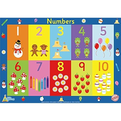 Little Wigwam Numbers "No Tear Guarantee" Educational Poster (60 x 42cm) Cover