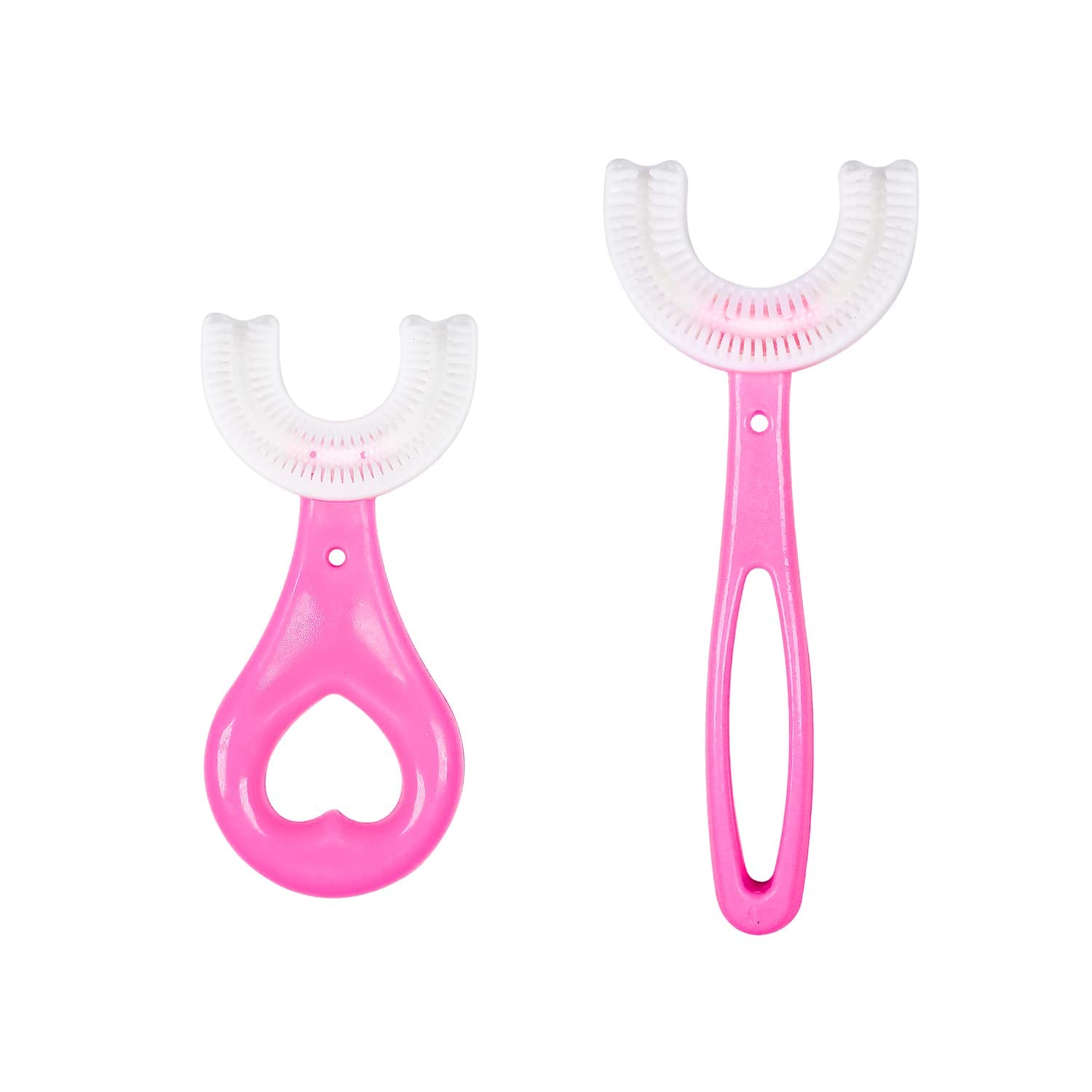 MARMIX 2 Pack U-Shaped Manual Toothbrush Kids, Food Grade Soft Silicone Brush Head, 360° Oral Teeth Cleaning Design For Toddlers And Children For 6-12 Years Mouth-Cleaning (Multicolor) (B09RHBVHVH) Amazon Price History, Amazon Price Tracker