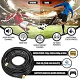 True HQ 4K HDMI Cable 10m, High Speed 18Gbps (HDMI 2.0), 4K@60Hz Ultra HD with HDR10, ARC, HDCP 2.2 and Ethernet – Long Lead for TV, Projector, Monitor, PS5, Xbox - Image 3