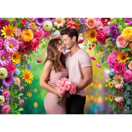 Fondo floral para fotografía 8x6 ft miniatura 2