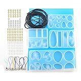 1 Set Sea Island Schmuck Epoxidharz Form mit handgefertigten Krallennägeln offene Ringe Seil Zubehör Ohrringe Halskette Anhänger Silikon Gießwerkzeuge Halskette Anhänger Silikon