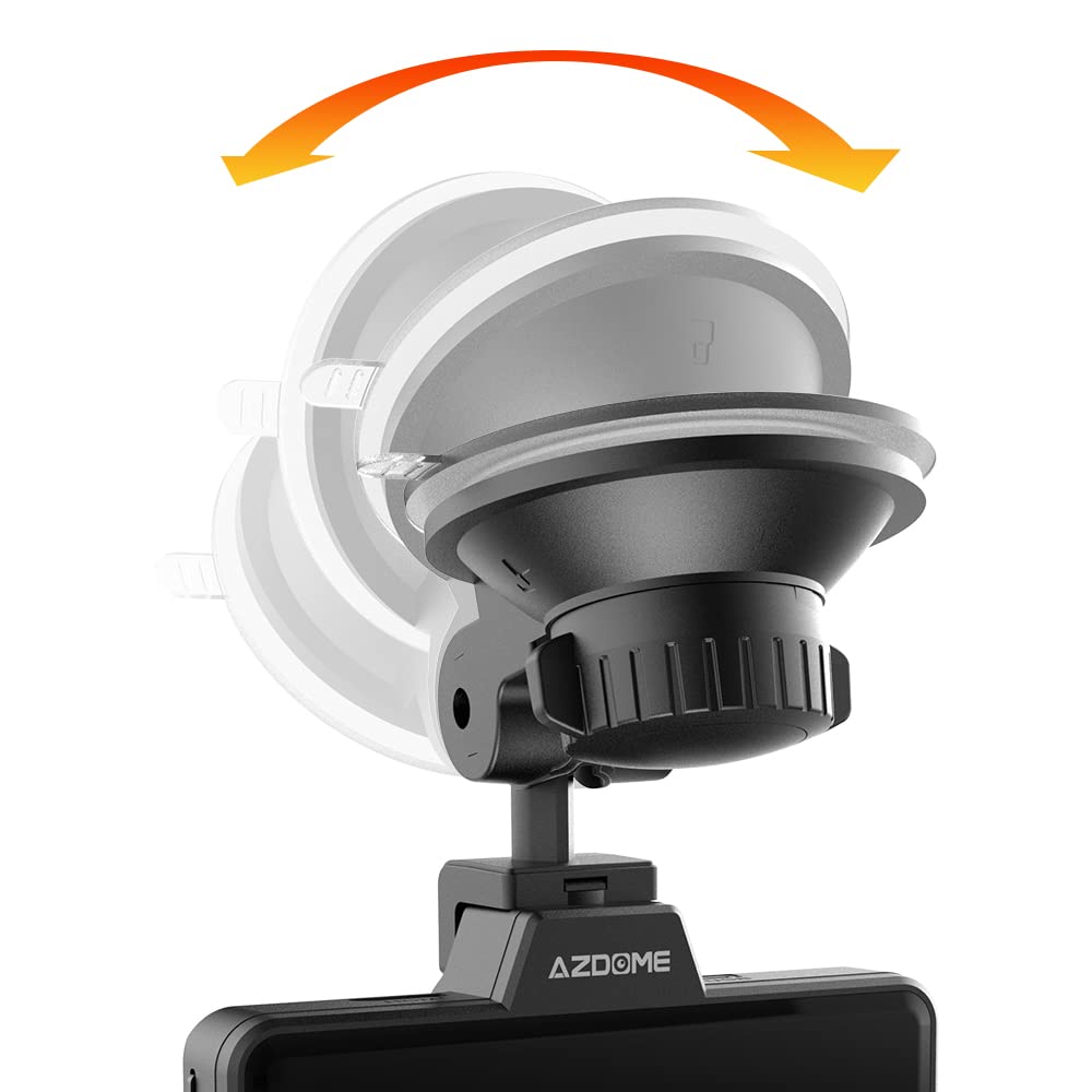 AZDOME Obrotowy uchwyt ssący o 360° do Dashcam M01Pro Uchwyt do montażu na szybie przedniej szyby M01Pro Akcesoria