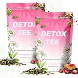 Detox Tee Zum Abnehmen, 56 Tages Abnehmen Tee, Grüne Helfer Entgiftungspulver, Natürliche Kräutertee Mit Grüner Tee, Löwenzahn, Oolong Tee, Fördert Gewichtsverlust, Verdauung – Vegan