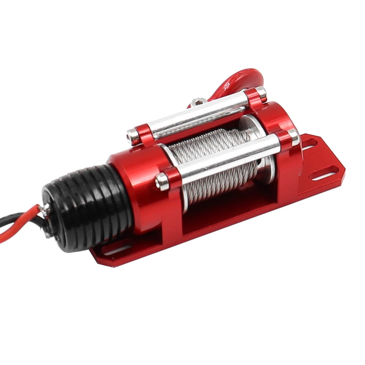 Sarini RC Winch 1/10 Escala Crawler Winch Remolque Modelo Coches Vehículo Inalámbrico Metal Winch Control Remoto Kit Simulación Coche Winch 1:10 Accesorios Controlador