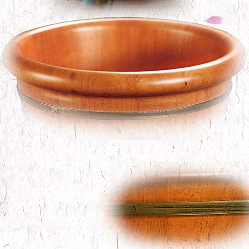 Tina de pies de madera sólida de roble para spa miniatura 6