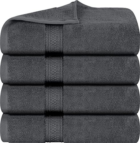 Utopia Towels - 4 Piece Bath Towels Set (69 x 137 CM) - Premium 100% Ring Spun Cotton - Quick Dry, Highly Absorbent, Soft Feel Towels, Perfect for Daily Use (Grey) - Image 3