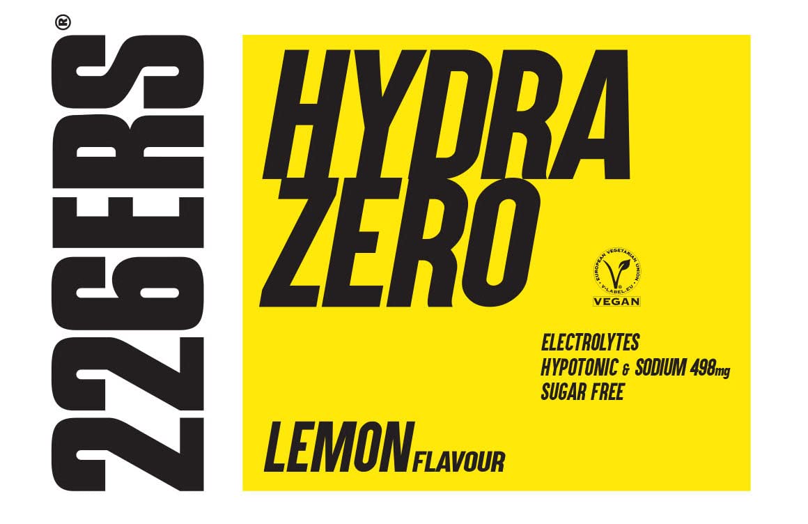 226ERS Hydrazero | Bevanda per l'Idratazione e il Recupero dei Sali Minerali ed Elettroliti, Limone - 225 gr