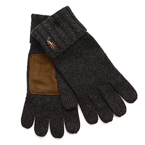 ポロ ラルフローレン (Polo Ralph Lauren) 手袋 ニットグローブ メンズ レディース ニット ポニー スマホ対応 (012(CHARCOAL)) [並行輸入品]