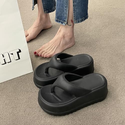 Women's Sandals, Thick Soled Herringbone Slippers For Women, Summer New Clip On Lazy People Outdoors Beach Slippers3