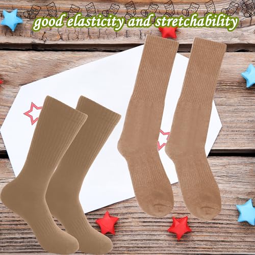5 Pairs Military Green Socks Army Crew Sock Military Boot Socks for Men Women Working Outdoor4
