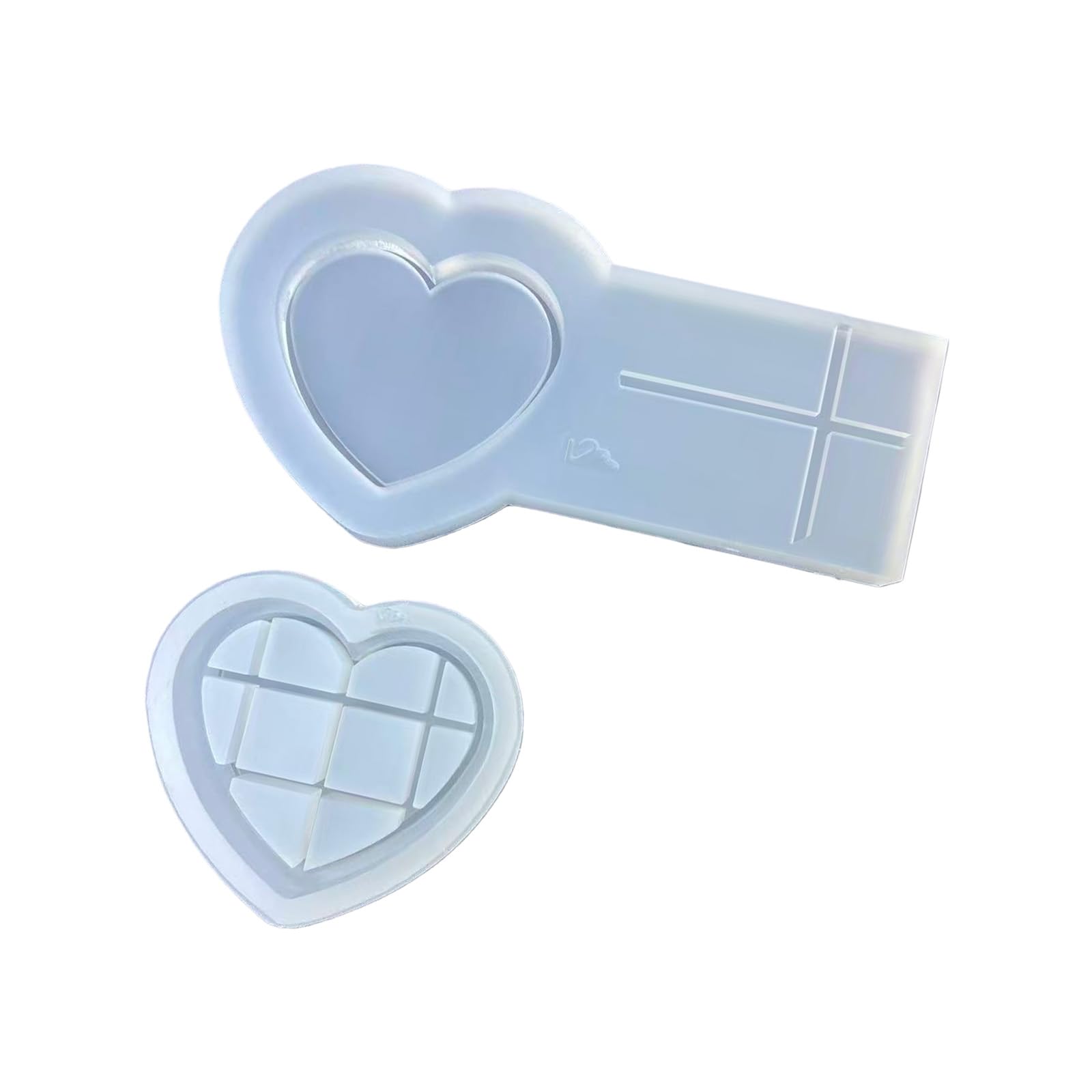 Moule en silicone cœur pour création de savon en résine et fabrication de boîte cadeau décorative