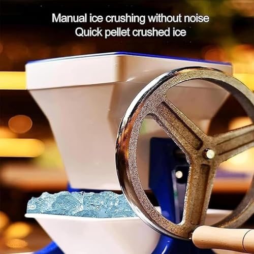 Broyeur à glace manuel en acier inoxydable durable avec grande cuve rotative
