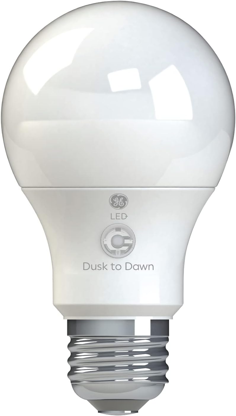 GE LED+ Dusk to Dawn Daylight A19 (1-Pack)