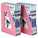 Acrimet Magazine File Holder, Durable Rack, Space-Saving Organizer (Plastic) (Solid Pink Color) (2 pack)