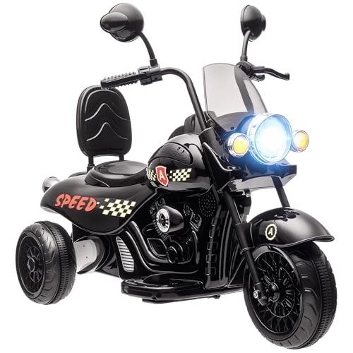 AIYAPLAY Elektro Kindermotorrad, 6V Kinder Elektro-Motorrad mit Musik,...