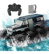 KB KAIBO Amphibious RC Truck 1: 12 8WD, 2.4G Off Road Waterproof Large Remote Control Car for Boy...