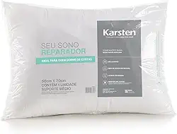 Karsten Travesseiro Suporte Médio Essencial para Dormir de Costas