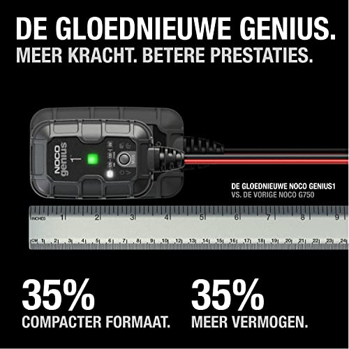 NOCO GENIUS1EU, 1A Automatische Oplader, 6V en 12V Batterijlader, AGM, SLA, Gel en Lithium Auto-Acculader, Onderhoudslader, Druppellader en Desulfator - Auto, Motorfiets, Boot, SUV, ATV, RV, Camper - Image 3