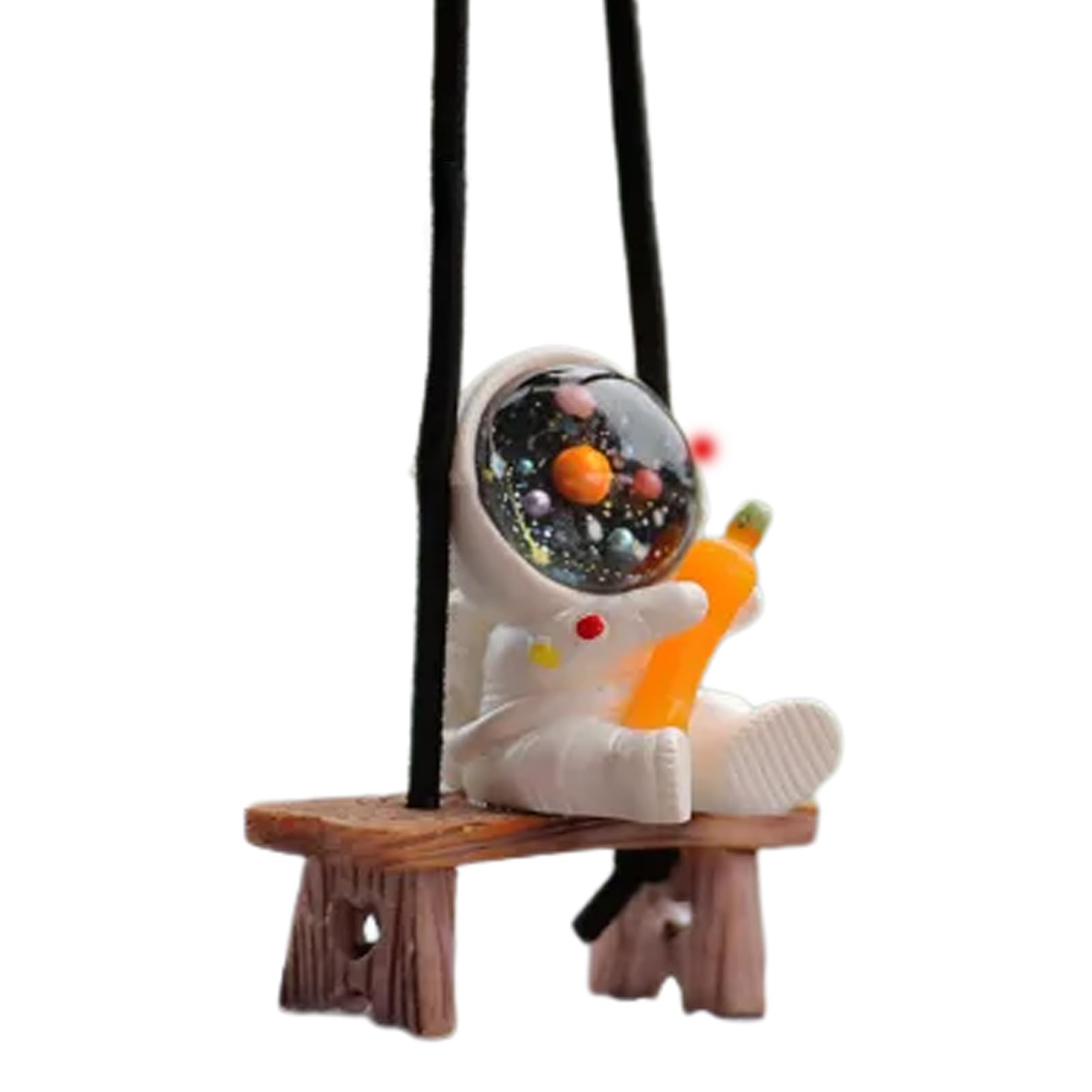 Car Hanging Ornament Swing Astronaut Cute Pendant Accessories for Interior Ornament, Pendant Interior Rear View Hanging Ornament