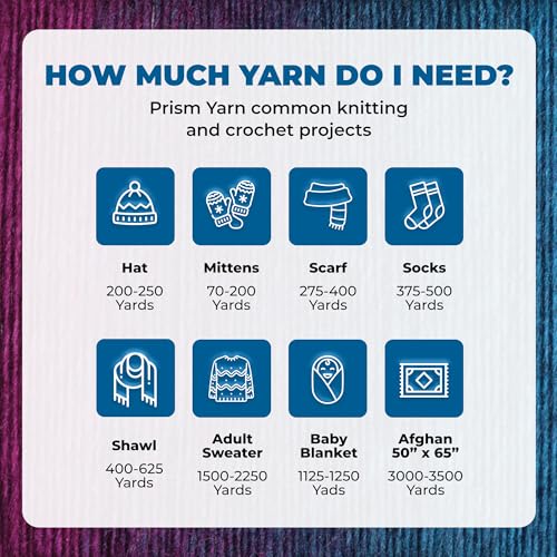 Image of Mary Maxim Prism Yarn, Acrylic Multicolor DK Yarn, 290 Yards, Wild Berries | Ombre Yarn, 3 Weight, Machine Wash, For Knitting and Crochet, Create Baby Items, Blankets, Afghans, Clothing Variegated Yarn