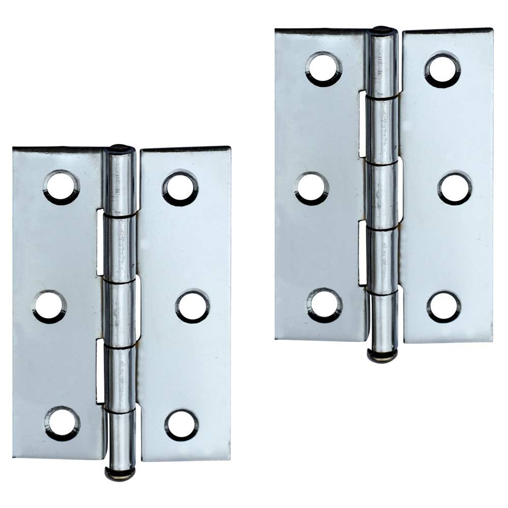 Asec 75Mm Loose Pin Butt Hinges - Polished Chrome